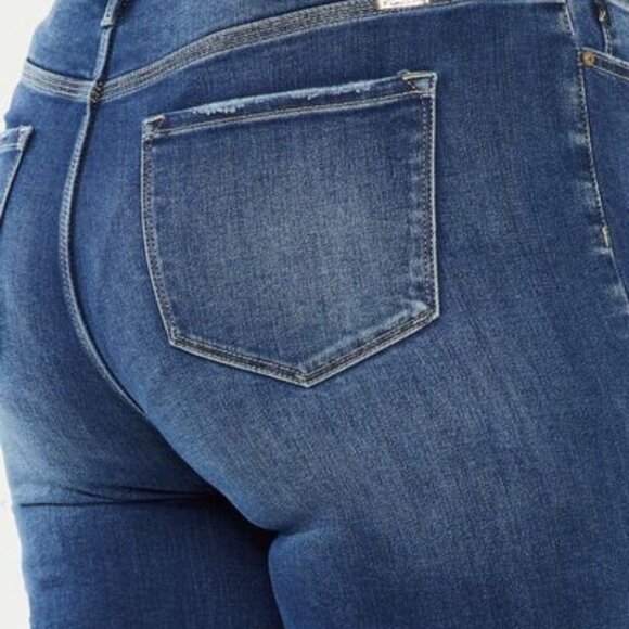 Hazel Blues® |  Kancan Cat's Whiskers Button Fly Denim Shorts - Picture 14 of 14